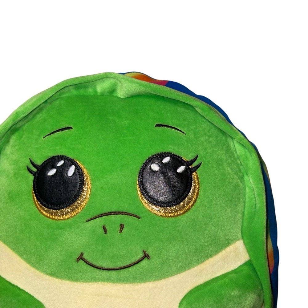 TY Beanie Squishies Plush SHRUGS the Rainbow Turtle Stuffed Toy - Picture 10 of 11